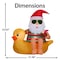 Gemmy Airblown LED Santa Sitting in Duck 5 ft. Inflatable 883949 - alternate 6