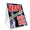 Signmission Vape Sold Here, 36 Inch x 24 Inch A-frame Yard Sign, Plastic Sign SBC-2436-Vape Sold Here - alternate 1