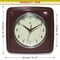 Infinity Instruments Square Retro Wall Clock, Mahogany, 9.25 in 13228DR-4103 - alternate 6