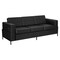 Office Star Products Arctic Sofa, Black Faux Leather ARCT53-U65 - alternate 1