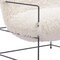 Homeroots 30" White And Black Sherpa And Upholstered Arm Chair 572295 - alternate 9