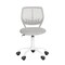 Homeroots Gray and White Adjustable Height Swivel Rolling Office Chair 719299 - alternate 1