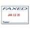 Cosco 2000Plus Four-in-One Message Date Stamp, 5 Years, ENTERED/FAXED/PAID/RECEIVED, 1.75 x 1.12, Red/Blue Ink 011035 - alternate 4