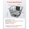 Vevor Front Bike Basket Electric Scooter Basket with Fixed Bracket Kids/Adult TX-SS-06 - alternate 8