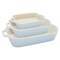 Staub Ceramic 3-pc Rectangular Baking Dish Setand, Macaron Pastel Blue 1031190 - alternate 1