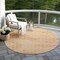 Homeroots 8' Peach And Rust Round Polka Dot Washable Indoor Outdoor Area Rug 615928 - alternate 7