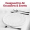 Smarty Had A Party 10.25" Clear Flair Plastic Dinner Plates (144 Plates), 144PK 210CL-CASE - alternate 7