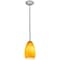 Access Lighting Champagne, Pendant, Brushed Steel Finish, Maya Glass 28012-1R-BS/MYA - alternate 1