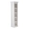 Homeroots 75" White Solid Wood Five Tier Bookcase 397663 - alternate 10