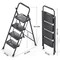 Wrightmaster 4 ft. Metal Lightweight Step Ladder, 9 ft. Reach, with Anti-slip Pedals, 500 lbs. Load Capacity ZOR-WK15B-4-DF - alternate 8