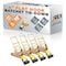 Jrex Safety 4PK HD Ratchet Straps with Flat Hooks, Yellow 4 in x 30 ft Tie Downs RTD430-JR-FH-4PK - alternate 1