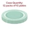 Smarty Had A Party 7.5" Turquoise Vintage Round Disposable Plastic Appetizer/Salad Plates (120 Plates), 120PK 867TQ-CASE - alternate 9
