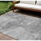 Homeroots 9' X 12' Gray Silver And Charcoal Nautical Washable Indoor Outdoor Area Rug 581741 - alternate 1