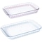 Spice By Tia Mowry 2 Piece 3.1 Quart and 2.3 Quart Glass Baker Set in Blue and Pink 139000.02R - alternate 7
