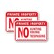Signmission Private Property No Hunting Hiking Trespassing All Offe, 12'' X 18'', Heavy Gauge Aluminum, 2PK A-1218-2PACK-2740 - alternate 1