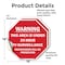 Signmission Warning This Area Is Under 24 Hour, 18 inch X 18 inch, Vinyl Decal, 2PK OC-D-2PACK-18-2 - alternate 3