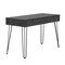 Homeroots 47" Gray and Black Computer Desk With Two Drawers 403814 - alternate 4