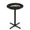 Holland Bar Stool Co 42" Blk Wrinkle Western Michigan Pub Table, 36" dia. Top L211B4236WestMI - alternate 1