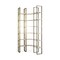 Homeroots 90" Natural and Gold Iron and Solid Wood Curved Six Tier Corner Bookcase 392229 - alternate 1
