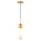 Vaxcel Thalia Gold Brass Contemporary Mini Pendant Ceiling Light White Pill Glass P0420 - alternate 1