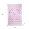 Homeroots 80" X 56" Pink And White Mandala Cotton Hanging Tapestry 397204 - alternate 2