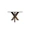 Homeroots 78" Brown Solid Wood Cross Leg Base Dining Table 635807 - alternate 16