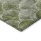 Homeroots 8' X 10' Green And Ivory Abstract Washable Indoor Outdoor Area Rug 577676 - alternate 7
