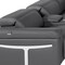 Homeroots Dark Gray Italian Leather Power Reclining U Shaped Twelve Piece Sectional With Console 634658 - alternate 17