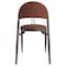 Leisuremod Venice Collection Modern Dining Chair In Black in Dark Brown, 4PK VC49DBR4 - alternate 9