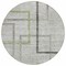Homeroots 8' Green And Charcoal Round Geometric Washable Indoor Outdoor Area Rug 588334 - alternate 9