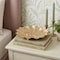 Homeroots 10in Gold Metal Handmade Leaf Trinket Tray 713010 - alternate 9