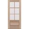 Doornmore G7506, 37.75" x 82" ( 36" Door) Left Hand, Mahogany SDL 6 Lite, 3/4 Lite Exterior Door G7506-SW-3680_1_LI - alternate 1