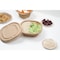 Chuk Bowl 24 oz square round with Snap Lock, Natural Molded Fiber, 750 Count Case, 750PK BW-24-SL - alternate 1