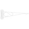 Landscapers Select Swivel Plant Bracket, 10-3/8 L, Steel, White, Wall Mount Mounting GB0213L - alternate 1