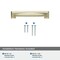 Amerock Appoint 5-1/16 in & 6-5/16 in 128 mm & 160 mm Center-to-Center Golden Champagne Cabinet Cup Pull BP36763BBZ - alternate 6
