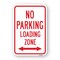Signmission No Parking Loading Zone With Double Arrow, Heavy-Gauge Aluminum, 18" x 24", A-1824-25022 A-1824-25022 - alternate 1