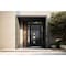 Vdomdoors Aluminum Door Cynex 6106 Dark Stone Entry Steel Metal Modern Painted W12+36+12xH80+14 Right Inswing CYNEX6106EXD-DARK-W12+36+12xH80+14-RH-I - alternate 6