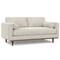 Homeroots 72" Cream Fabric Sofa With Brown Legs 640996 - alternate 6