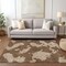 Homeroots 3' X 5' Brown And Beige Abstract Washable Indoor Outdoor Area Rug 614515 - alternate 5