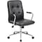 Boss B331 Modern Office Chair, Black Seat, 27" L 38-1/2" H, Handlebar, Vinyl Seat B331-BK - alternate 1