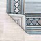 Jonathan Y Sebastian High-Low Modern Diamond Border Blue/Ivory 3 ft. x 5 ft. Indoor/Outdoor Area Rug HWC102D-3 - alternate 8