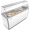 Koolmore 70 in. 12 Tub Ice Cream Dipping Cabinet Display Freezer with Sliding Glass Door and Sneeze Guard KM-ICD-71SD-FG - alternate 9