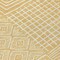 Homeroots 8' Wheat And Ivory Round Geometric Washable Indoor Outdoor Area Rug 600788 - alternate 8