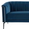 Homeroots 76" Blue Sofa With Silver Legs 480905 - alternate 9