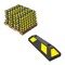 Traffic Kontrol Parking Curb Block 20inIN Long - Wheel Stop - Yellow/Black Striped - 180PC Bulk Pallet, 180PK TK-PS-20-BKYW-180 - alternate 1