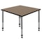 Regency Square Kee Height Adjustable Classroom Activity Table, 36 in W, 36 in L, Noble Oak TB3636NOAPGY - alternate 1