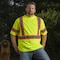 Game Workwear T-Shirt, 100% Spun Birdseye Polyester Microfiber, Hi Vis Lime, M 275R - alternate 1