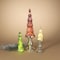 Gerson Multicolored Mercury Holiday Trees Table Decor 2491960 - alternate 3