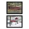 Homeroots Set Of Two Billy Jacobs Covered Bridge Collection III Black Framed Print Wall Art, 2PK 406204 - alternate 1