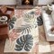 Jonathan Y Monstera Tropical Leaf High-Low Cream/Multi 5 ft. x 8 ft. Indoor/Outdoor Area Rug AMC113D-5 - alternate 6